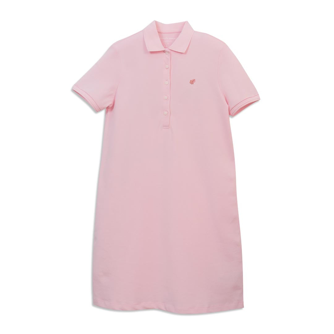 GIORDANO Women's Frog Sweatmark-Free Cotton Lycra Pique Comfort Fit Polo Dress (05466416)