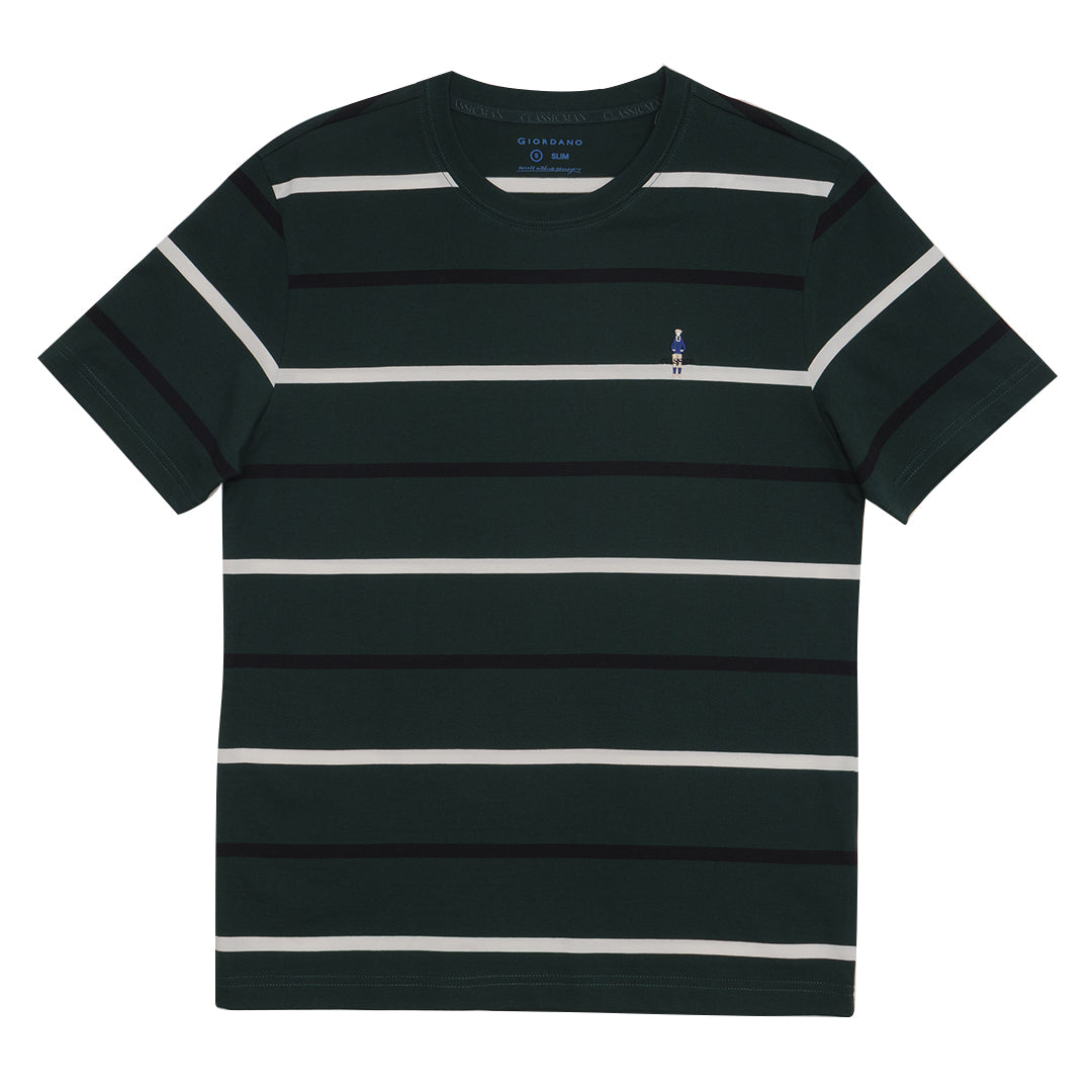 GIORDANO Men's Classic Man Stripe Tee (01025264)