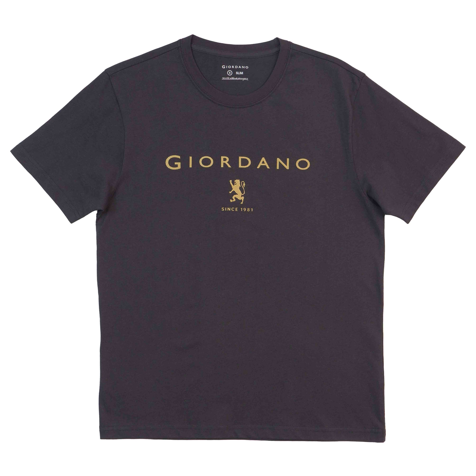 GIORDANO Men's Lion Logo Tee (01095261)