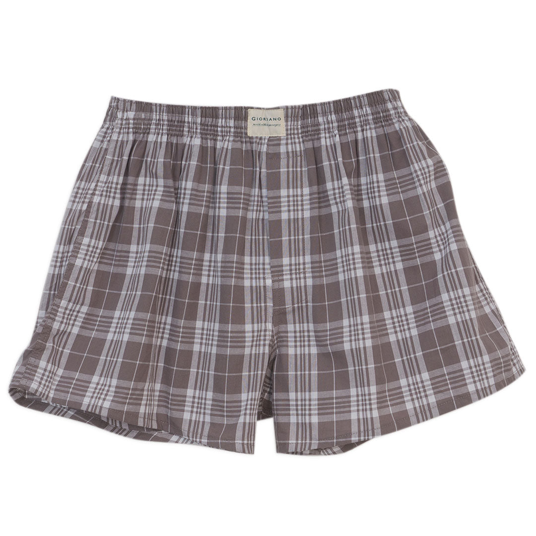 GIORDANO Men's Cotton Poplin 3 in a Pack Boxer Shorts (01176119)