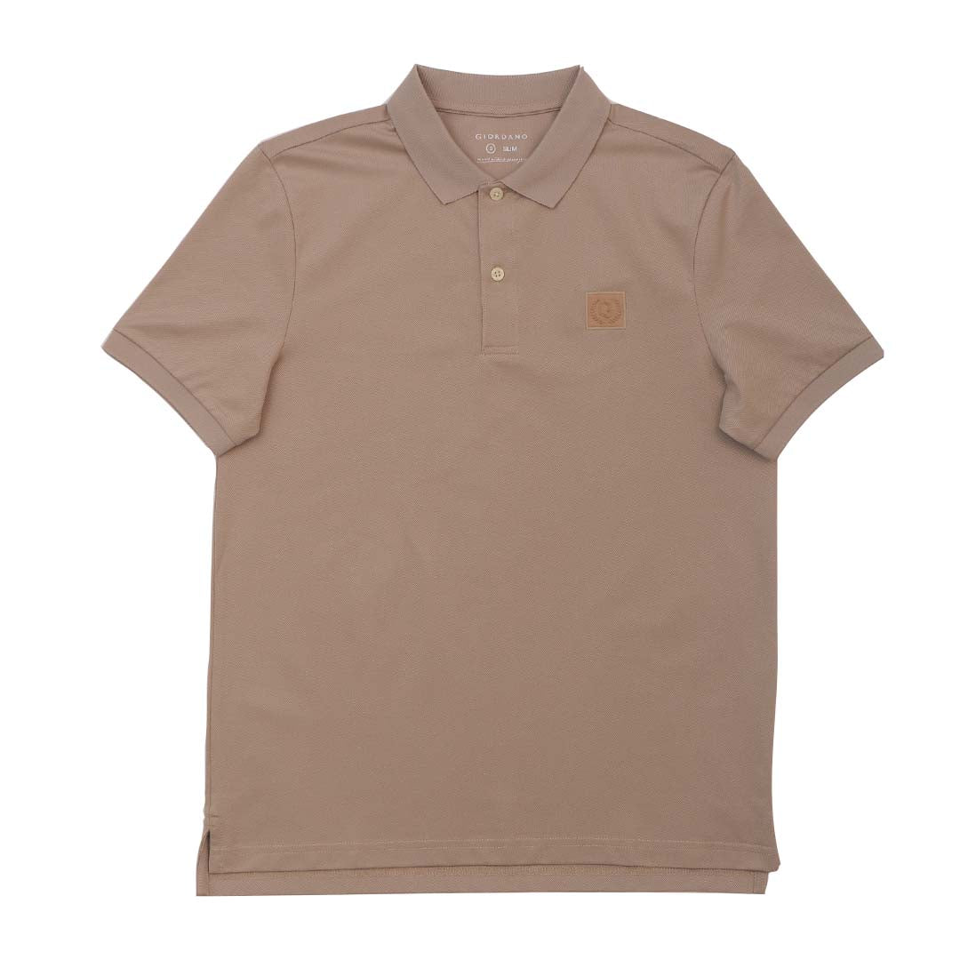 GIORDANO Men's Silk Blend Emblem Polo (01015321)