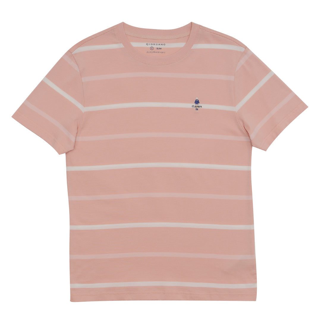 GIORDANO Men's Classic Man Stripe Tee (01025264)