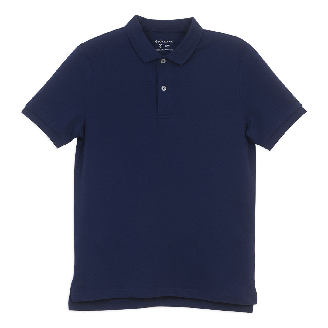 GIORDANO Men's Lycra Pique Slim Fit Sweatmark-Free Polo (01016248)