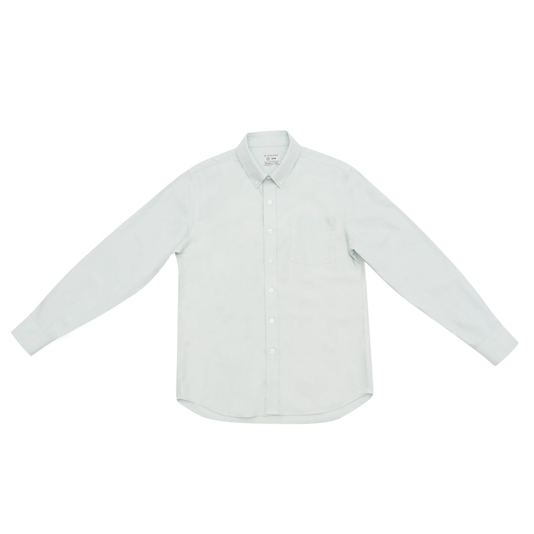 GIORDANO Men's Cotton Long Sleeves Wrinkle Free Oxford Shirt (01045026)