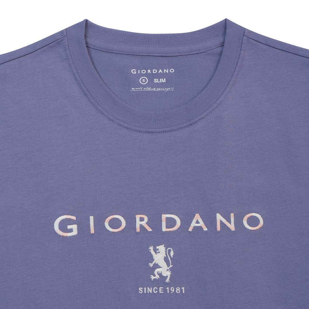 GIORDANO Men's Lion Logo Tee (01095261)
