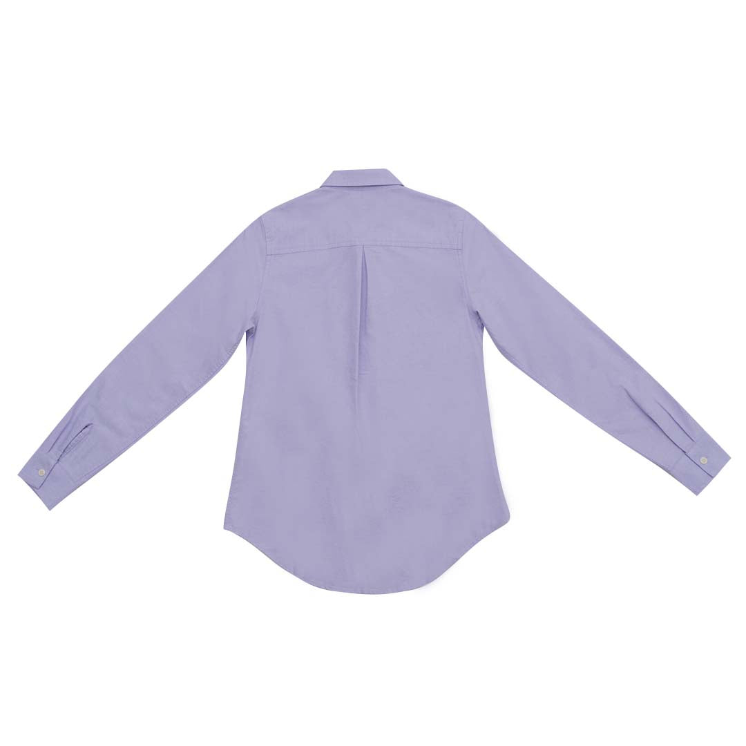 GIORDANO Women's Frog Cotton Oxford Acute Collar Short Sleeves Eco Soft Shirt (05345034)