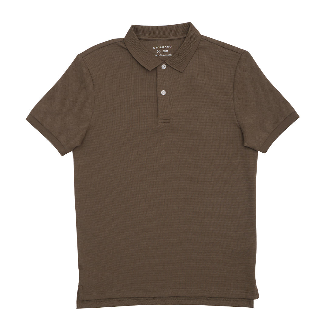 GIORDANO Men's Stretch Waffle Polo (01015253)