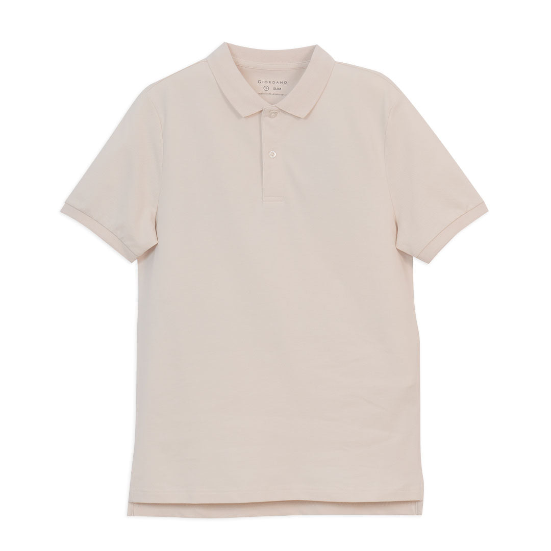 GIORDANO Men's Lycra Pique Slim Fit Sweatmark-Free Polo (01016248)