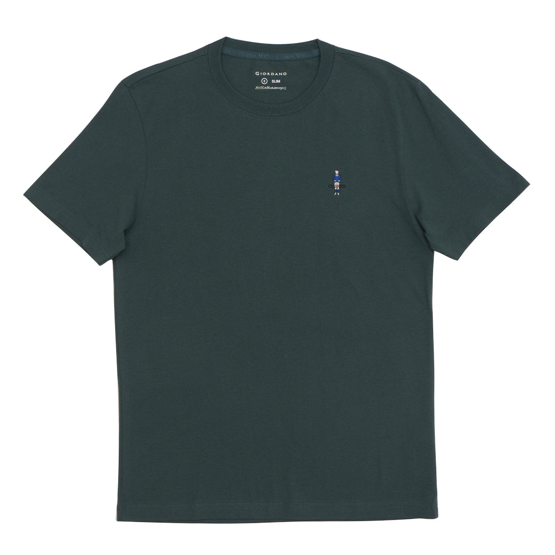 GIORDANO Men's Classic Man Crew Neck Tee (01025629)