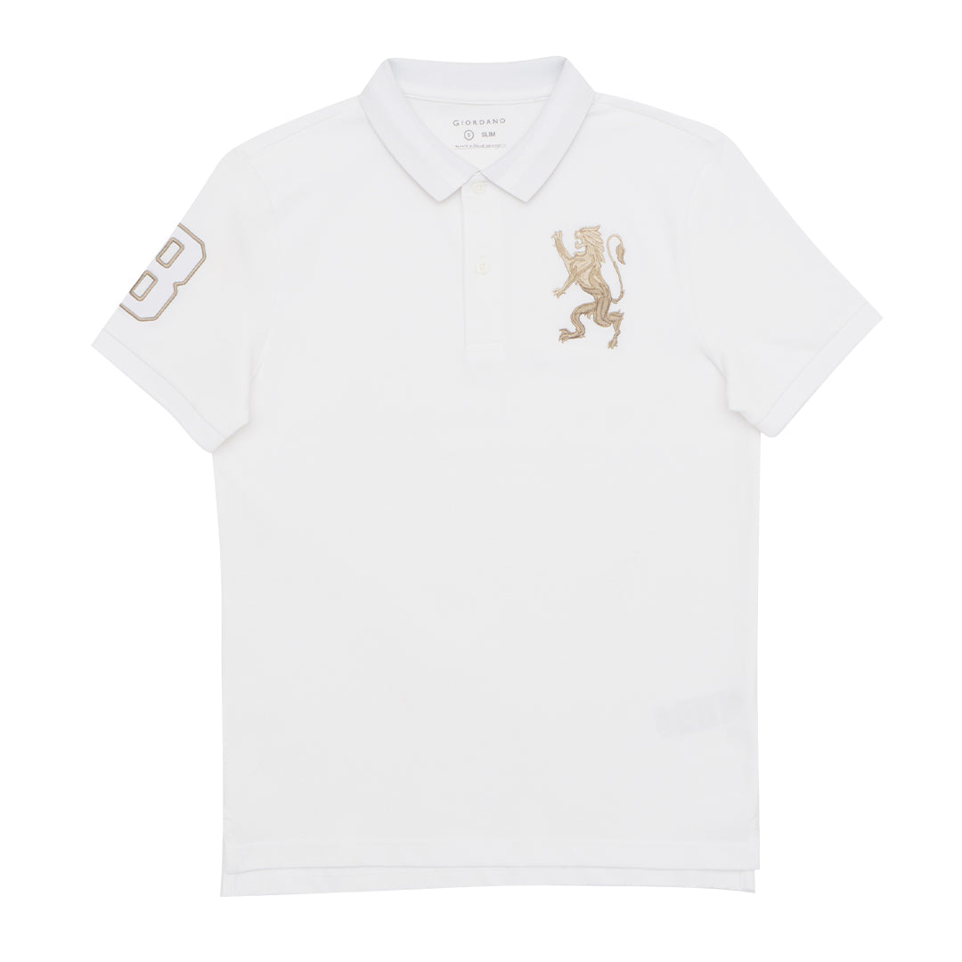 GIORDANO Men's 3D Lion Polo (01015222)