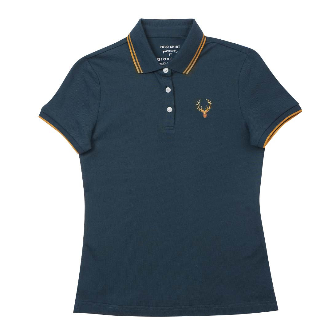 GIORDANO Women's Slim Fit Deer Head Polo (05315362)