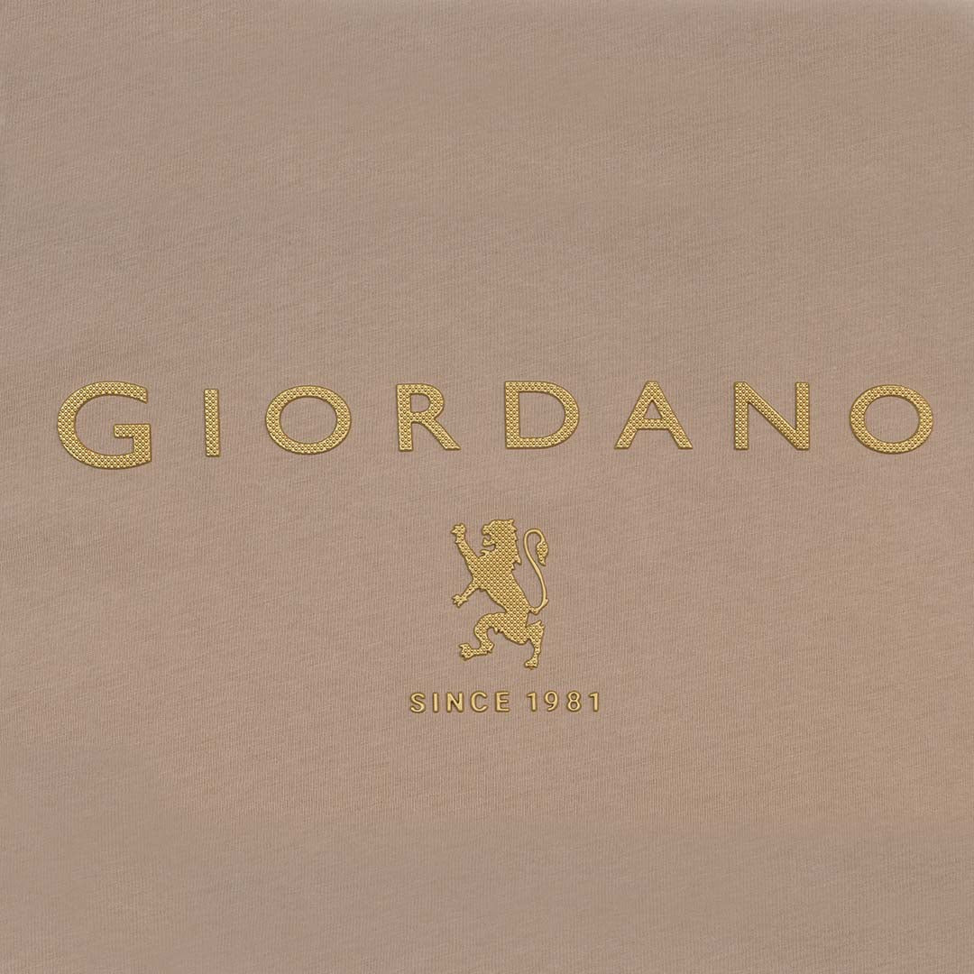 GIORDANO Men's Lion Logo Tee (01095261)