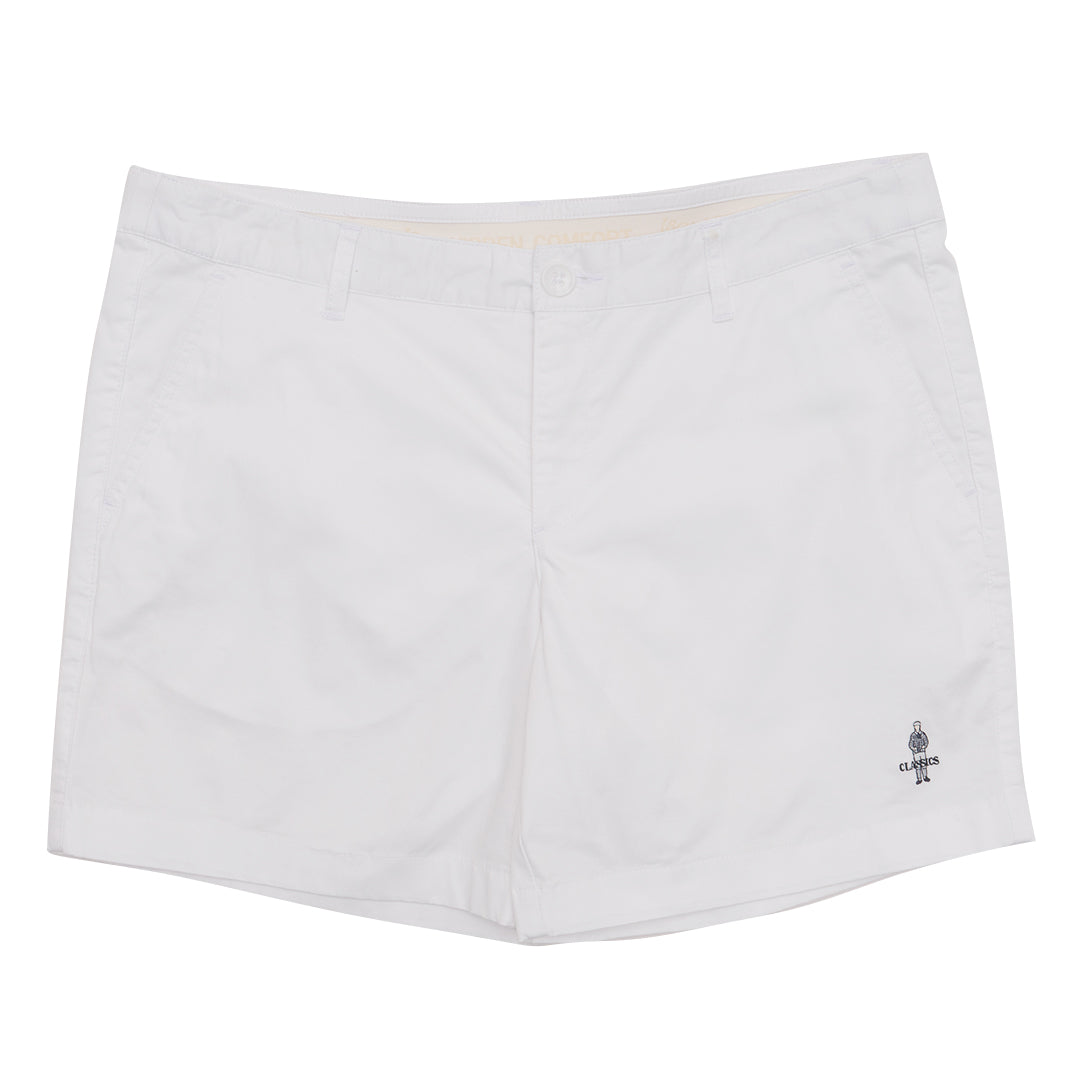 GIORDANO Women's Classic Man Cotton Spandex Mid Rise Slim Fit Bermuda Shorts (05405242)