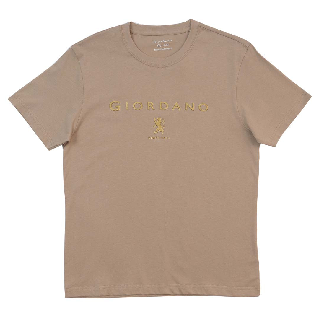 GIORDANO Men's Lion Logo Tee (01095261)