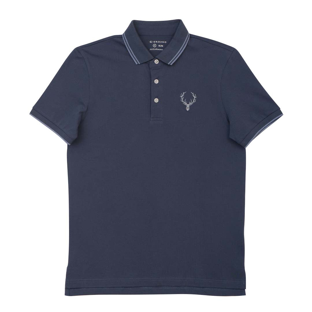 GIORDANO Men's Deer Head Polo (01015362)
