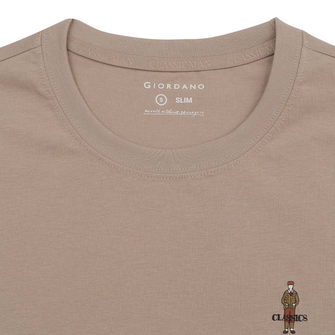 GIORDANO Men's Classic Man Crew Neck Tee (01025629)