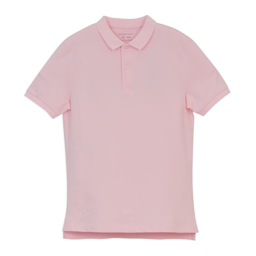 GIORDANO Men's Lycra Pique Slim Fit Sweatmark-Free Polo (01016248)