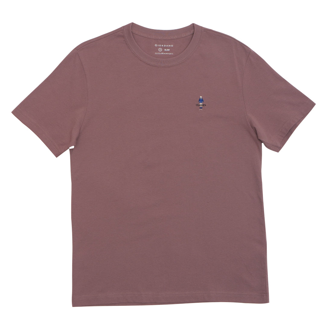 GIORDANO Men's Classic Man Crew Neck Tee (01025629)