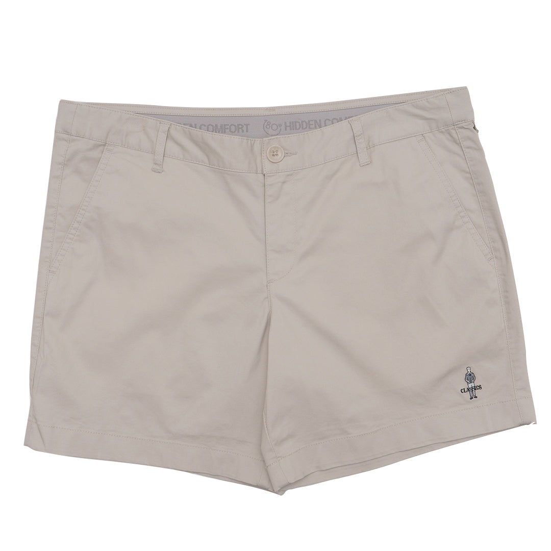 GIORDANO Women's Classic Man Cotton Spandex Mid Rise Slim Fit Bermuda Shorts (05405242)