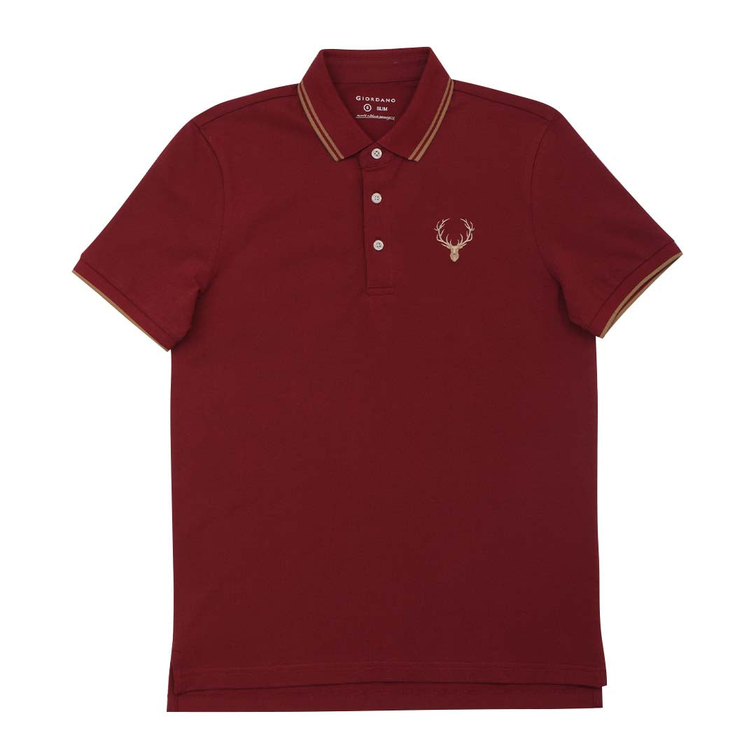 GIORDANO Men's Deer Head Polo (01015362)