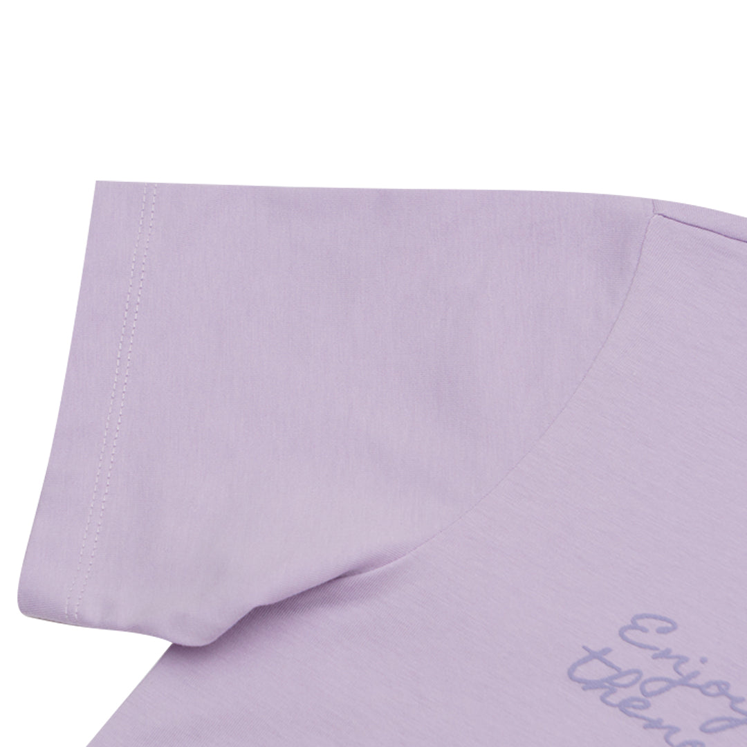 GIORDANO Junior Girl's  Cotton Jersey Crew Neck Printed Tee (03395204)