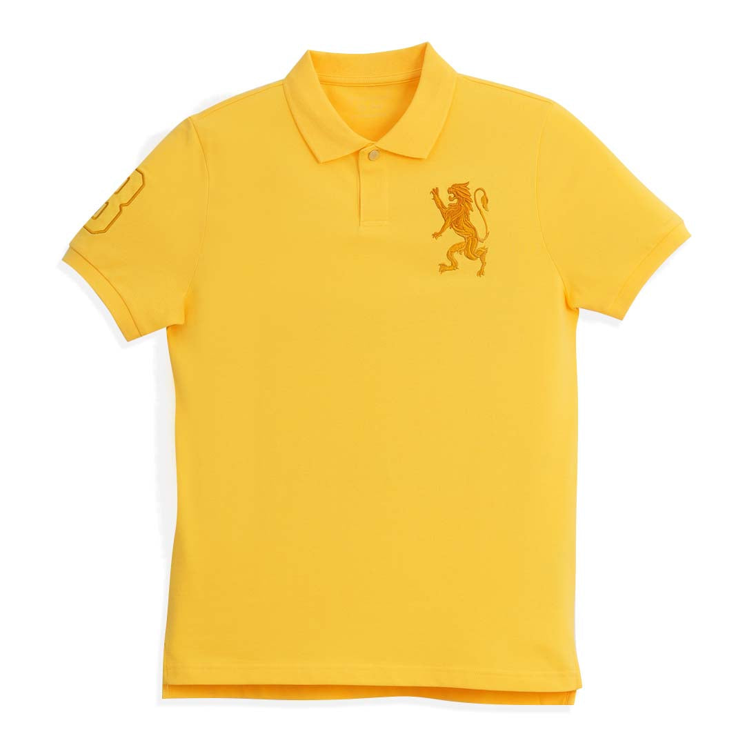 GIORDANO Men's 3D Lion Slim Fit Polo (01016225)