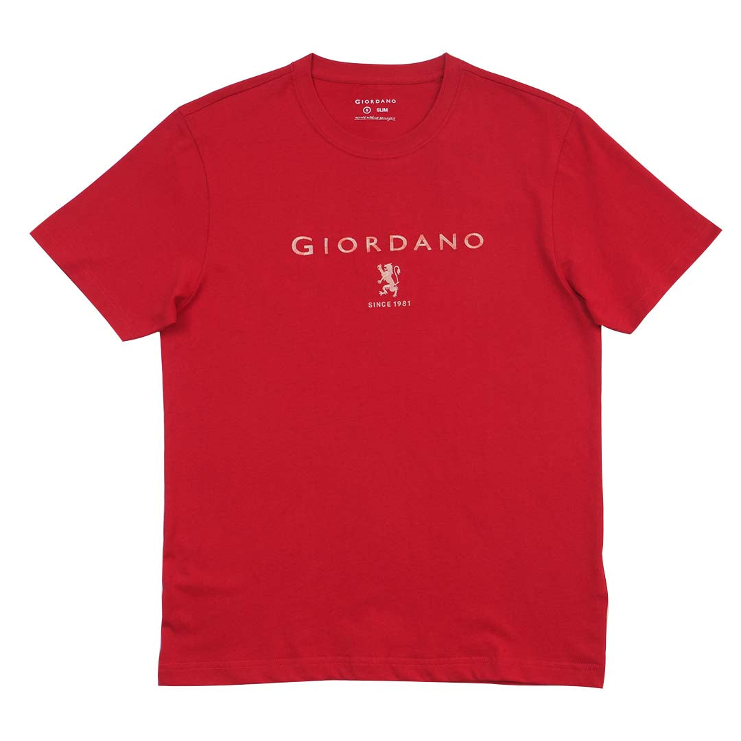 GIORDANO Men's Lion Logo Tee (01095261)