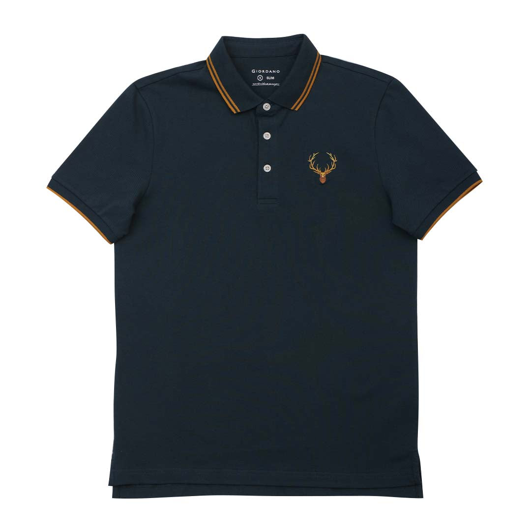 GIORDANO Men's Deer Head Polo (01015362)