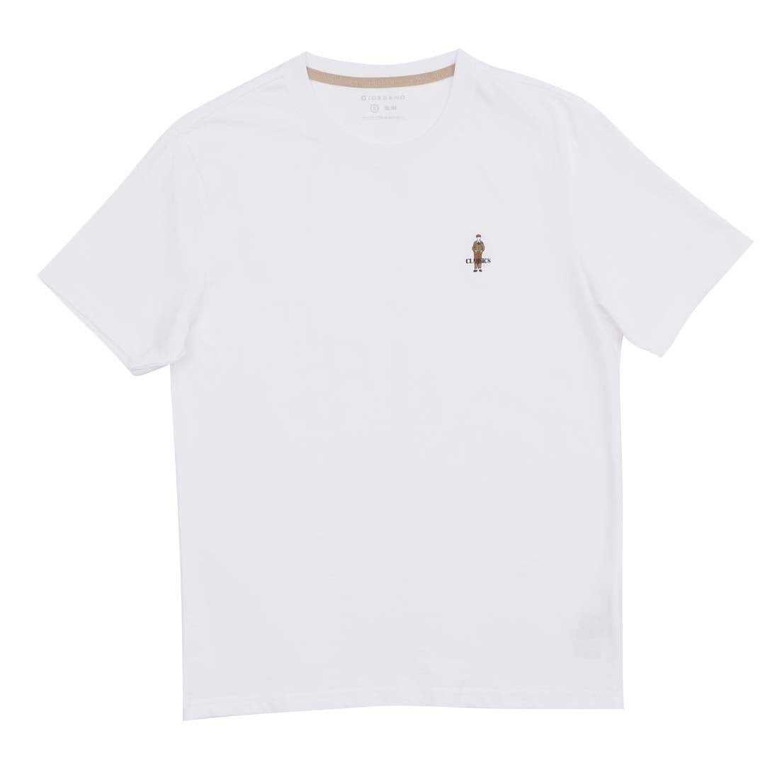 GIORDANO Men's Classic Man Crew Neck Tee (01025629)