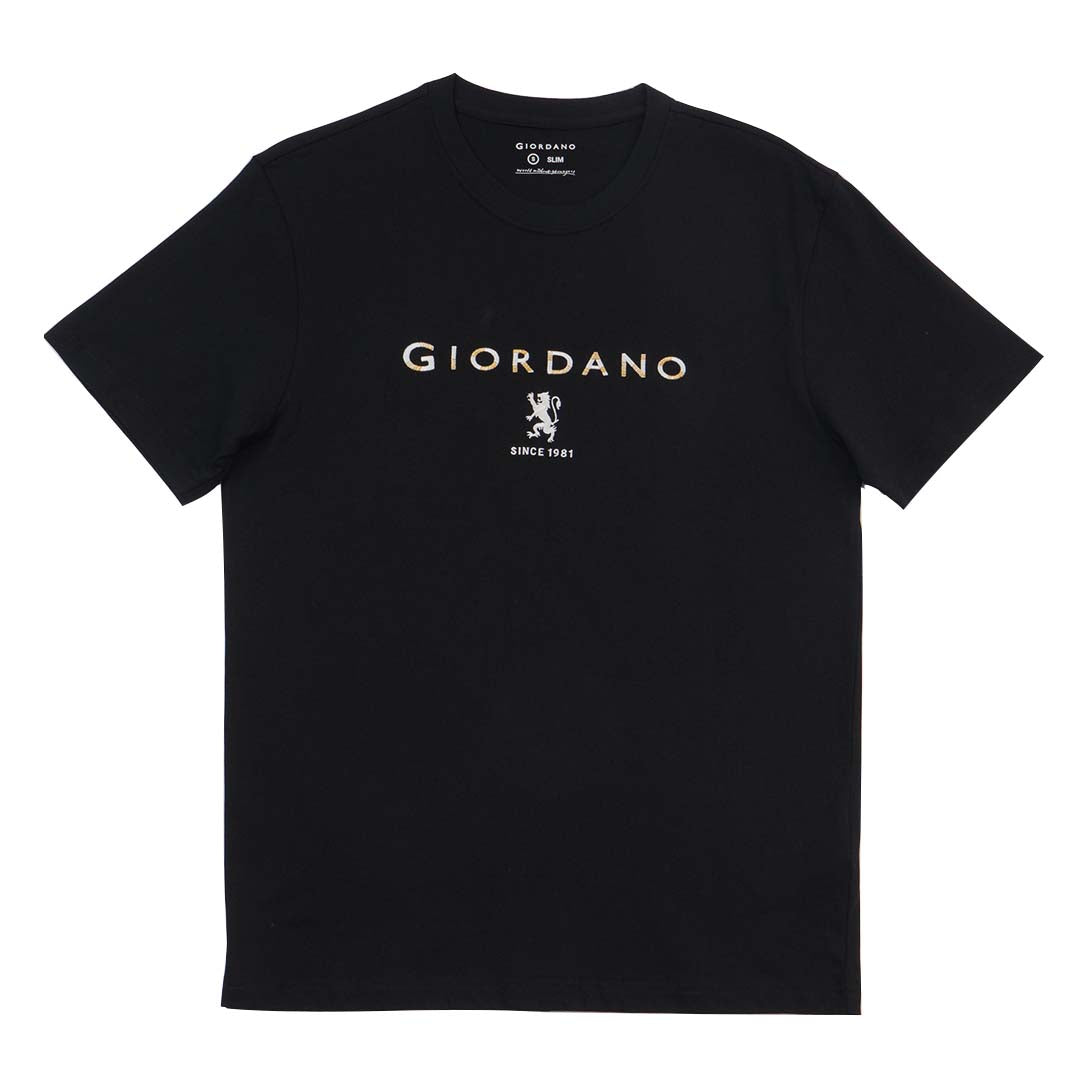 GIORDANO Men's Lion Logo Tee (01095261)