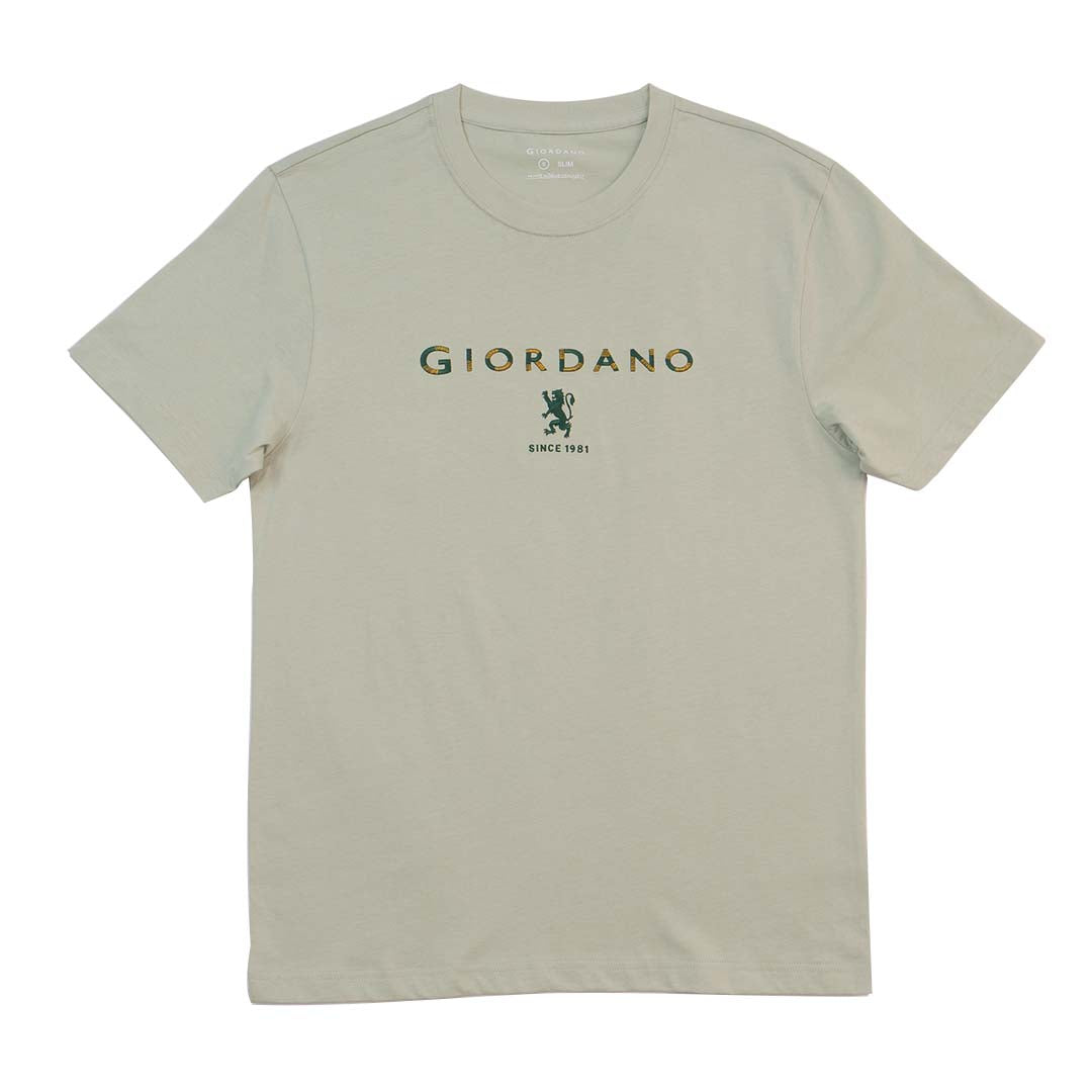 GIORDANO Men's Lion Logo Tee (01095261)