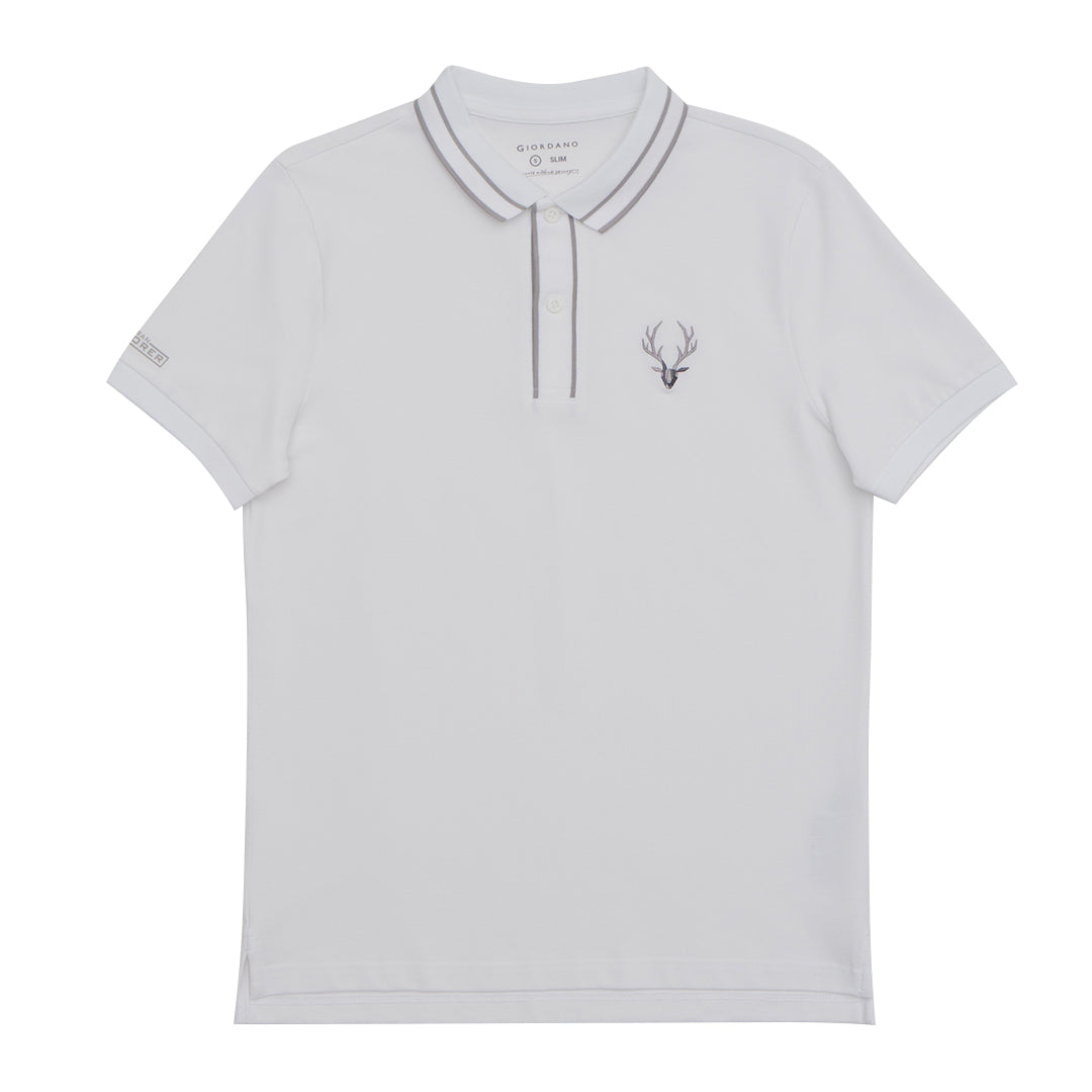 GIORDANO Men's Cotton Lycra Bold Polo (01015232)