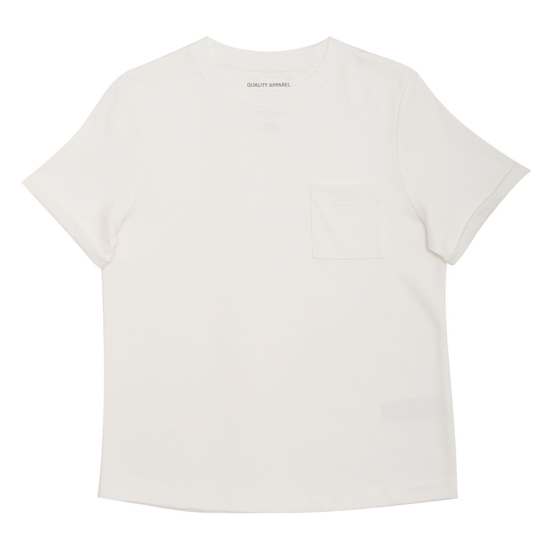 GIORDANO Women's Cotton Crew Neck Comfort Fit Pocket Resistant Tee (05325203)