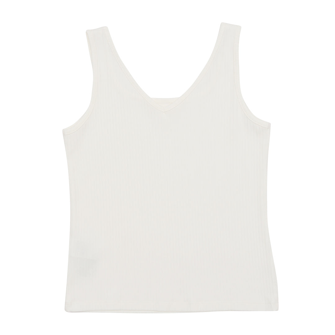 GIORDANO Women's Sorona Jacquard Rib V-Neck Comfort Fit Tee (05325242)