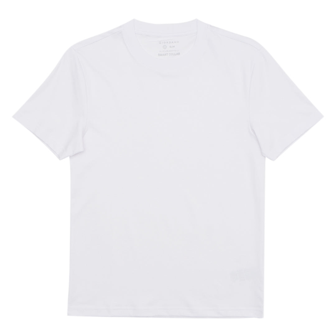GIORDANO Men's Mulberry Silk Blend Emblem Crew Neck Tee  (01025215)