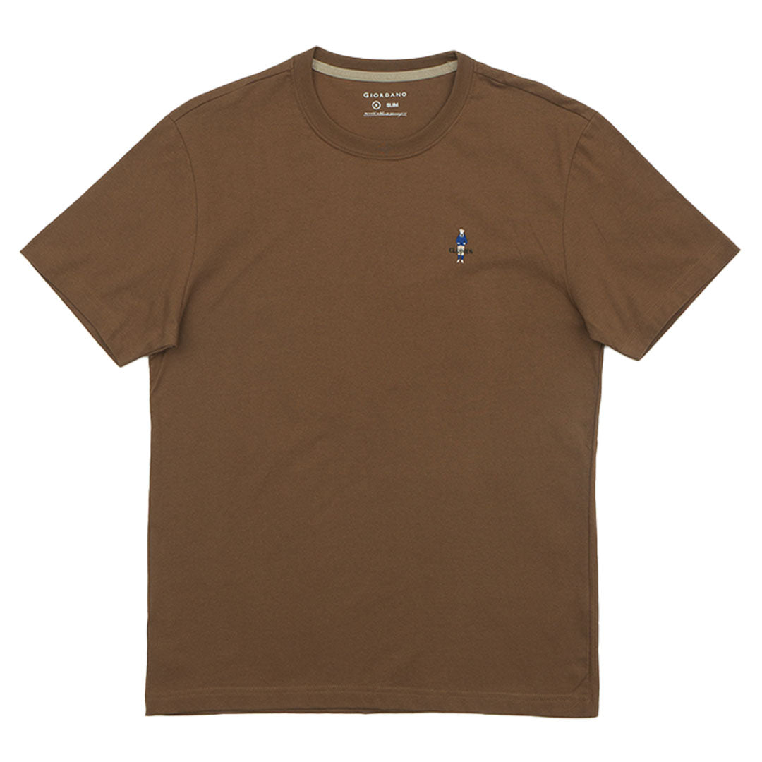 GIORDANO Men's Classic Man Crew Neck Tee (01025629)