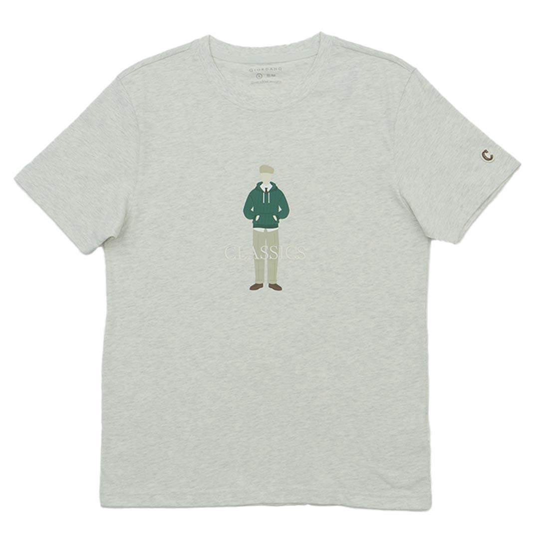 GIORDANO Men's Classics Club Printed Tee (01095294)