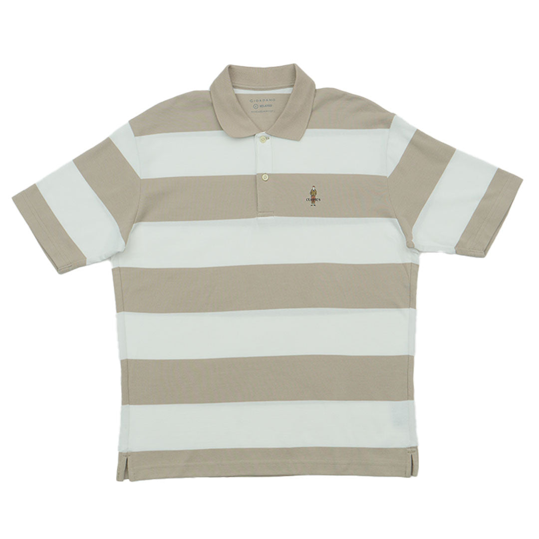 GIORDANO Men's Classic Man Cotton Lycra Stripe Polo (01015352)