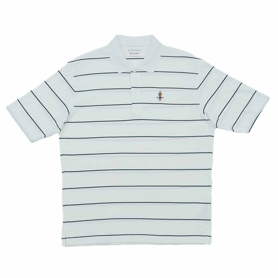 GIORDANO Men's Classic Man Cotton Lycra Stripe Polo (01015352)