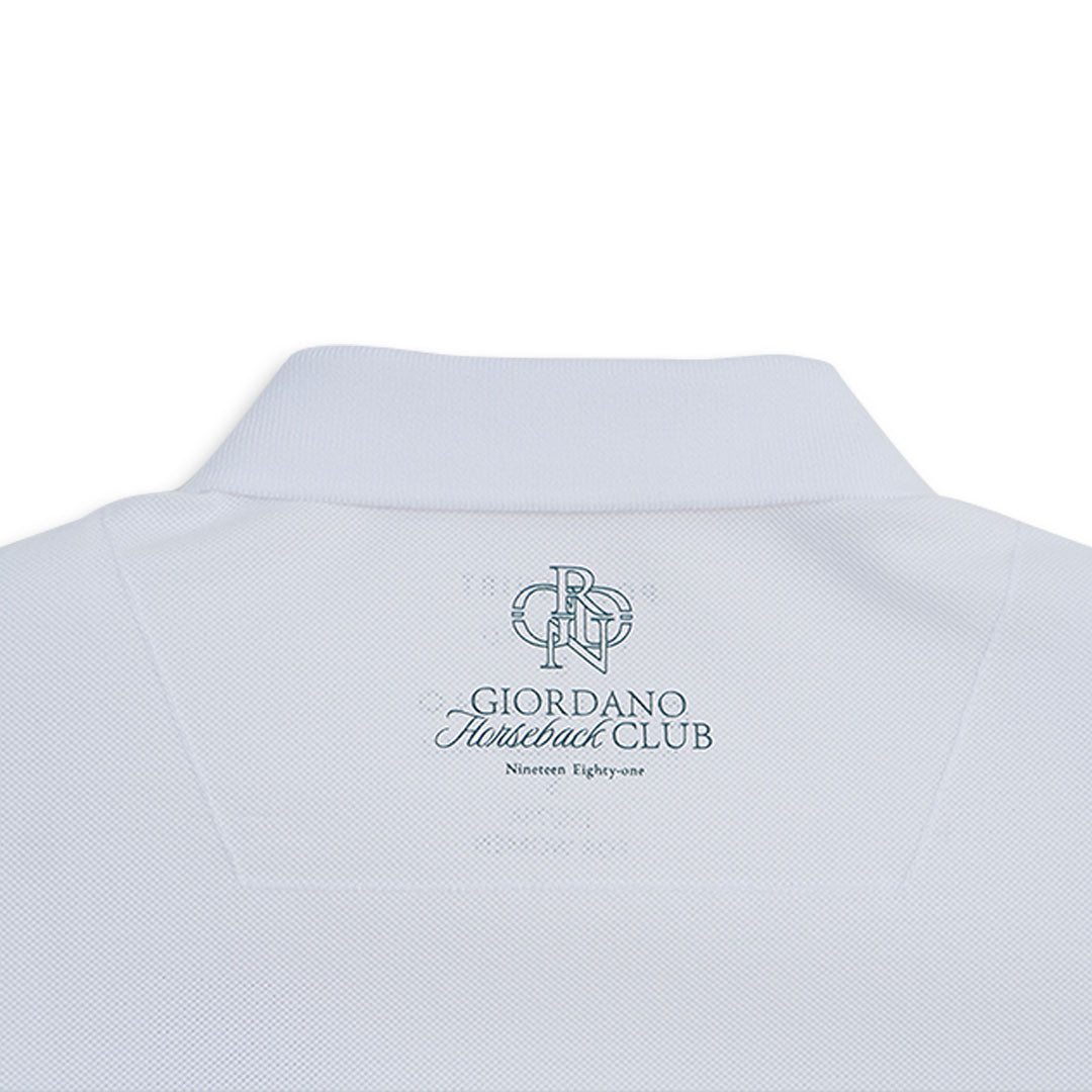 GIORDANO Women's Club House Cotton Lycra Pique Slim Fit Polo (05316170)