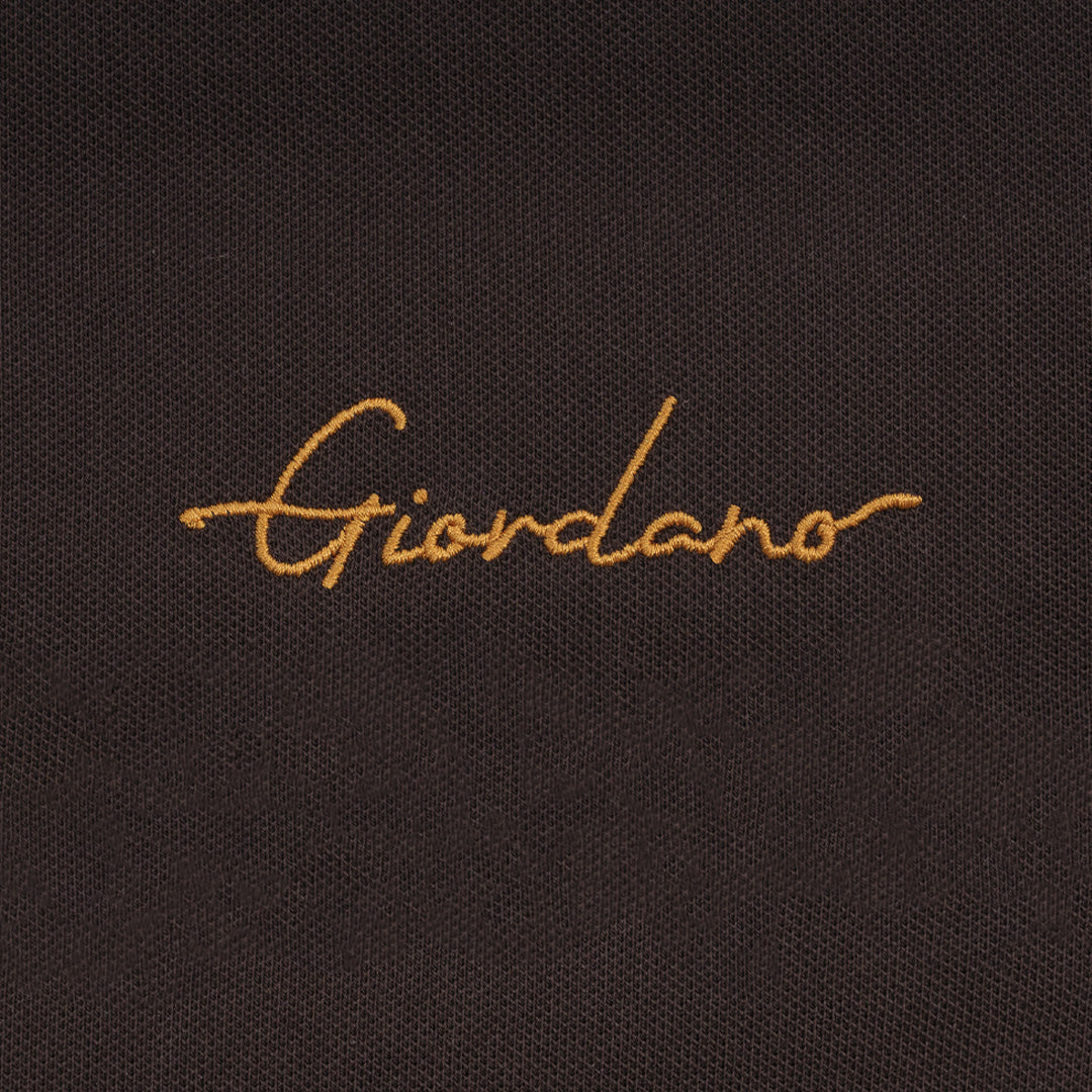 GIORDANO Men's Slim Fit Signature Polo (01016256)