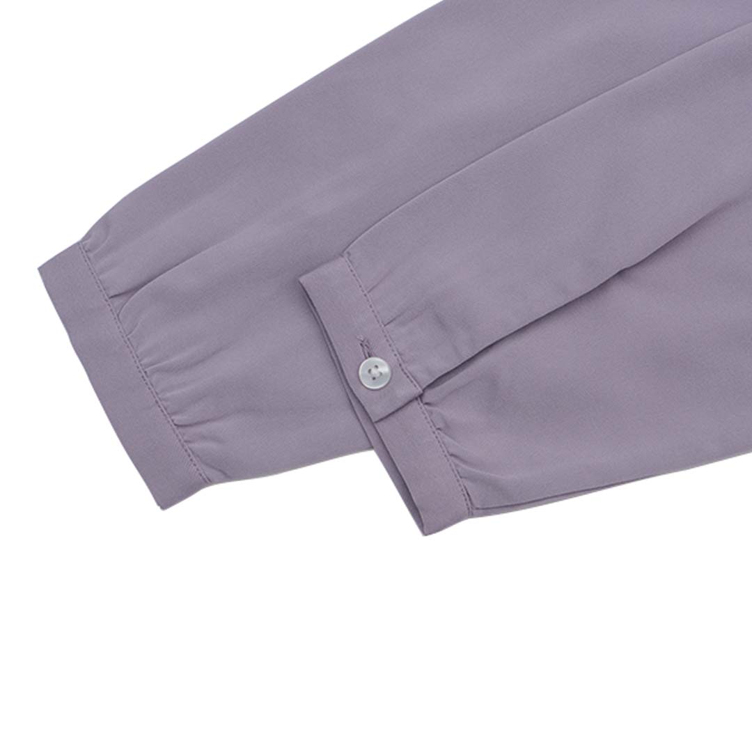 GIORDANO Women's Twill Acute Collar Long Sleeves Loose Fit Shirt (05345023)