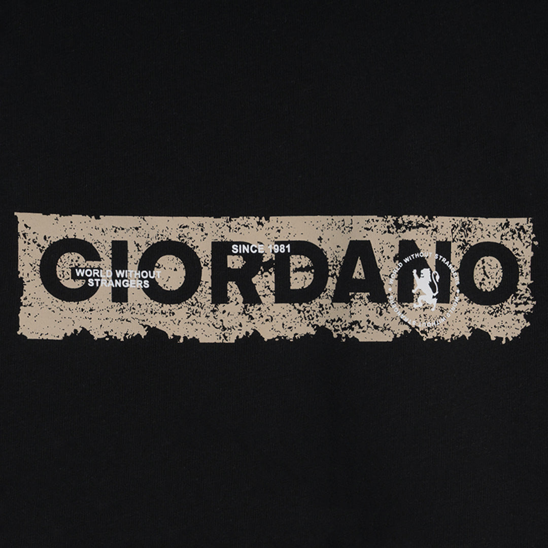 GIORDANO Men's Slim Fit Printed Tee (01096229)