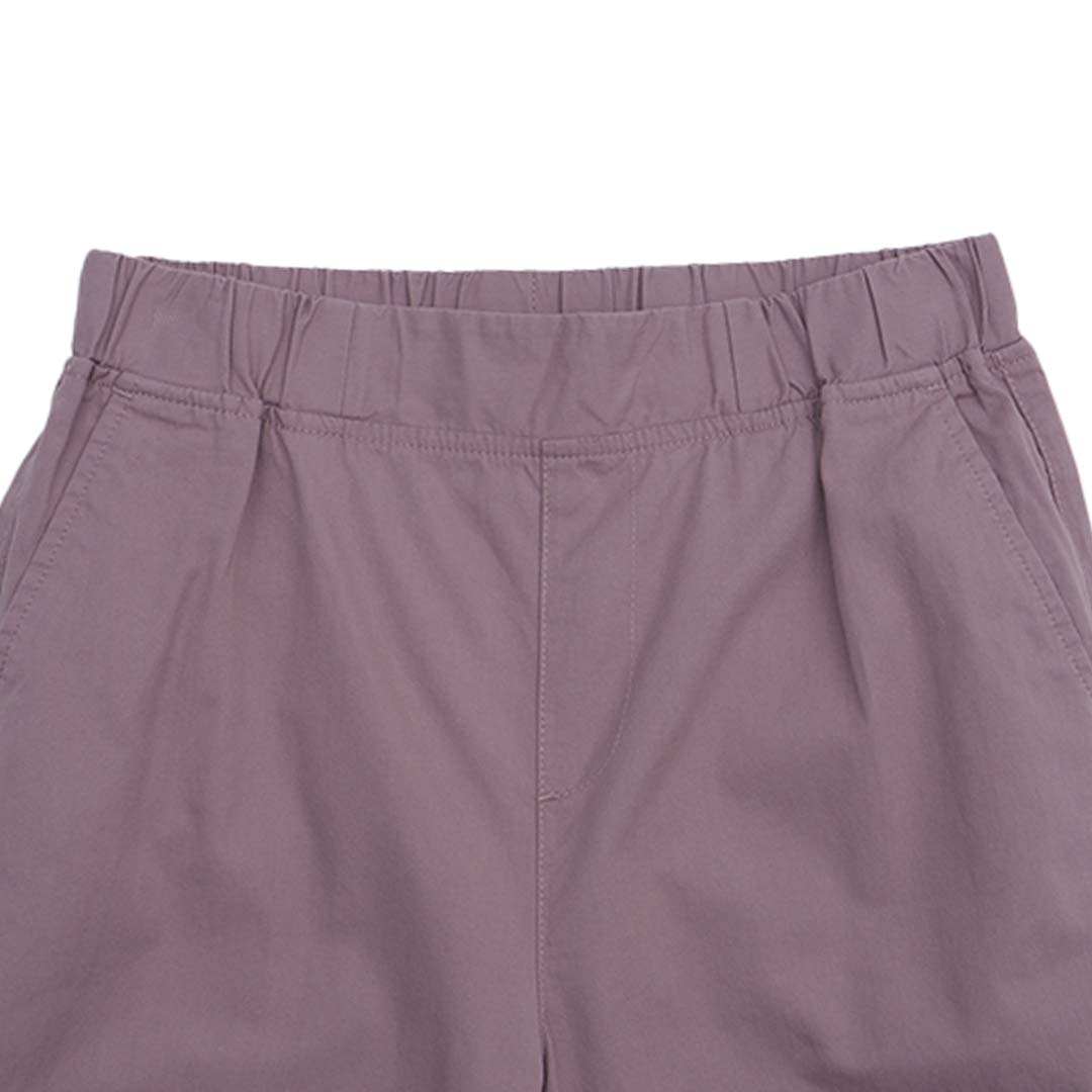 GIORDANO Women's Cotton Twill Mid Rise Relax Tapered Fit Audrey Pants (05425256)