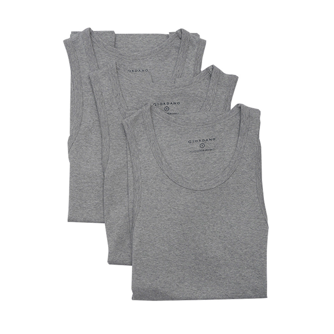 GIORDANO Men's 3-in-a-Pack Tank Top (01245205)
