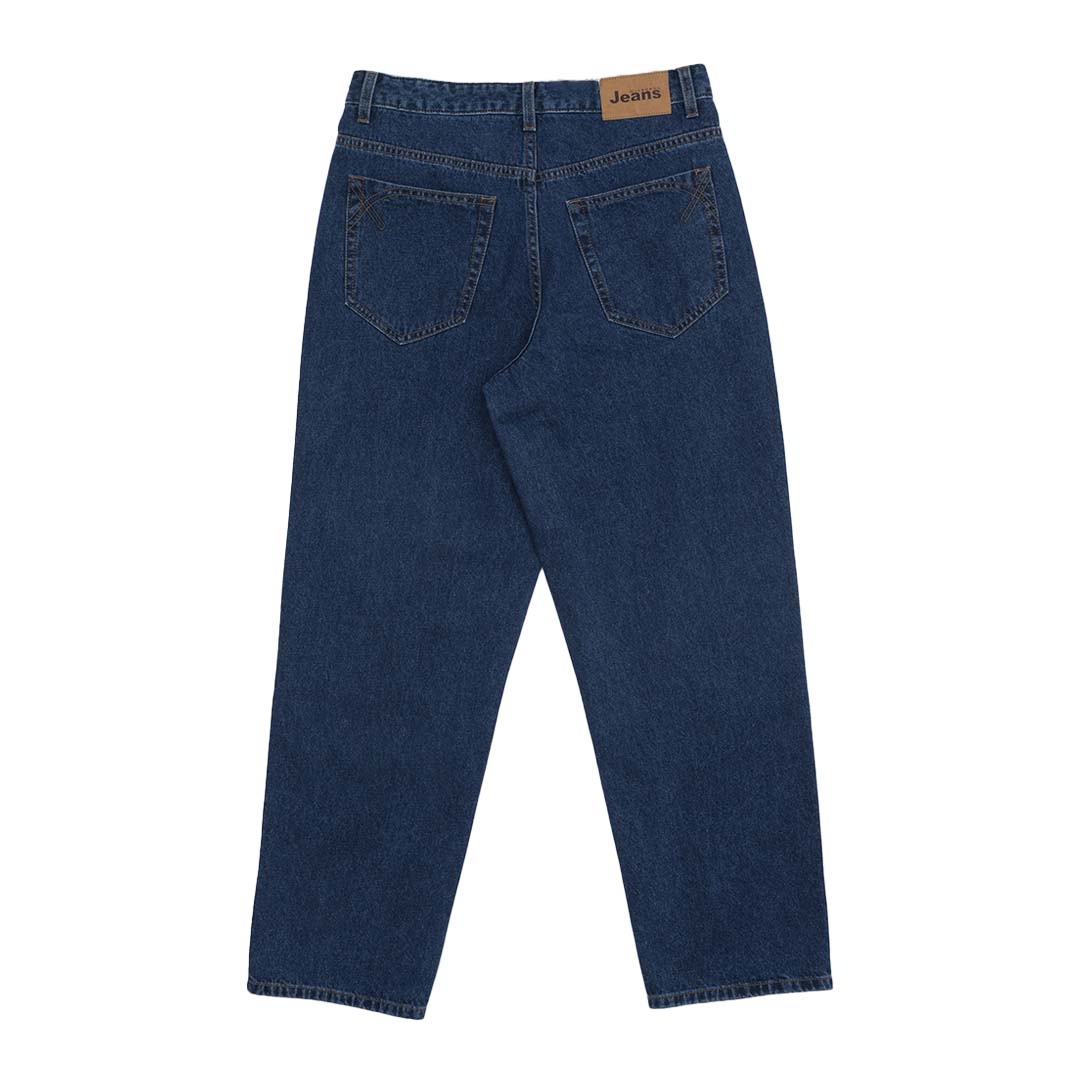 GIORDANO Men's Cotton Denim Mid Rise Relax Fit Jeans (01115045)