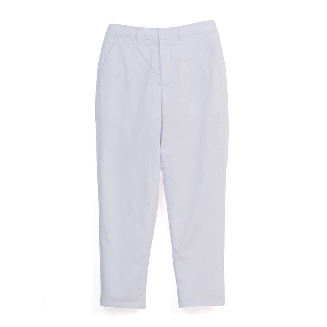 GIORDANO Women's Cotton Nylon Spandex Twill High Waist Mom Straight Fit Audrey Crop Pants (05426024)