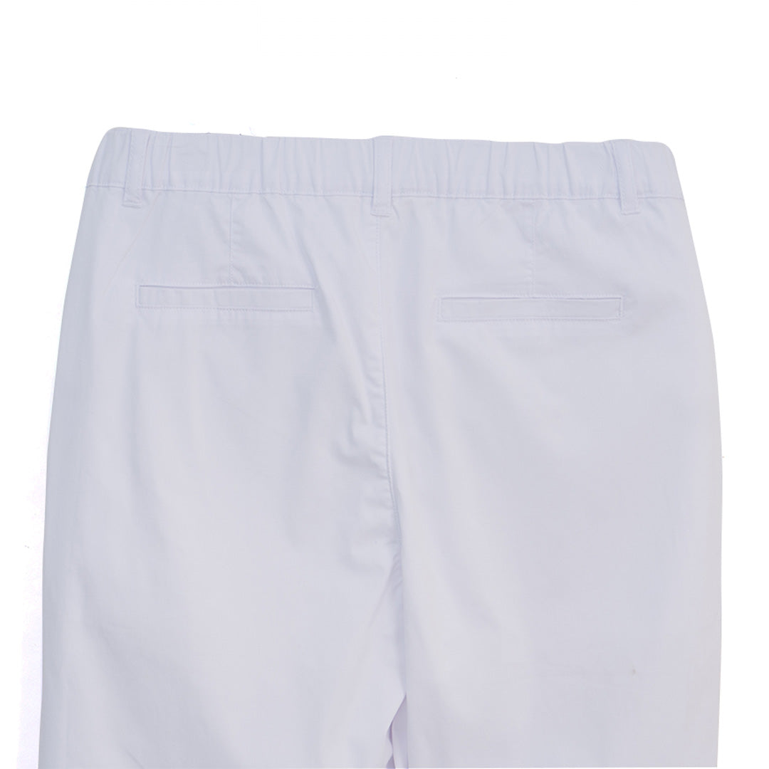 GIORDANO Women's Cotton Nylon Spandex Twill High Waist Mom Straight Fit Audrey Crop Pants (05426024)