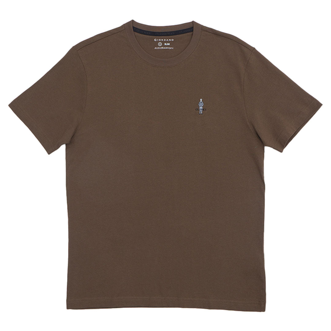 GIORDANO Men's Classic Man Crew Neck Tee (01025629)