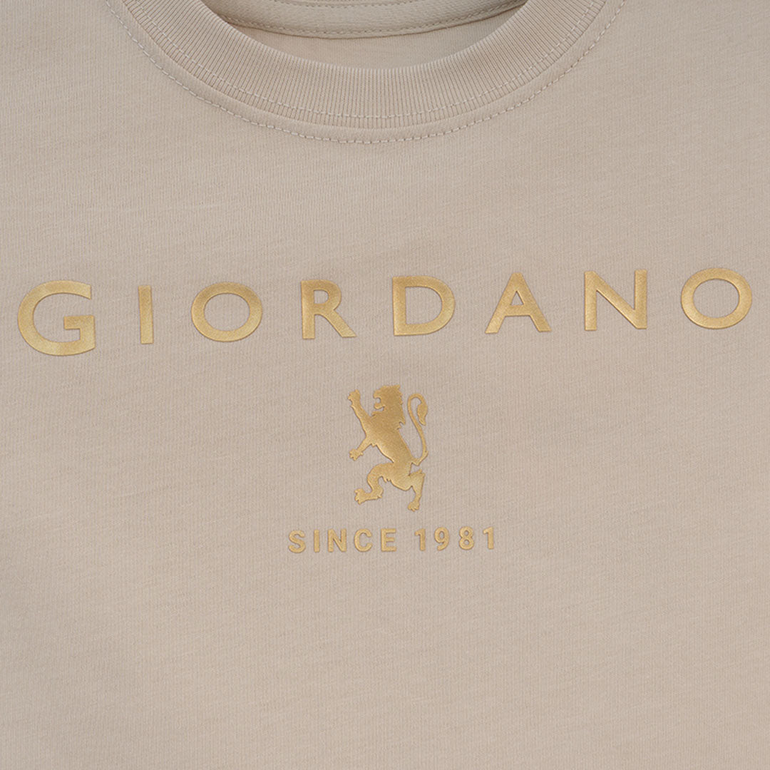 GIORDANO Junior Regular Fit Lion Logo Tee (03086201)